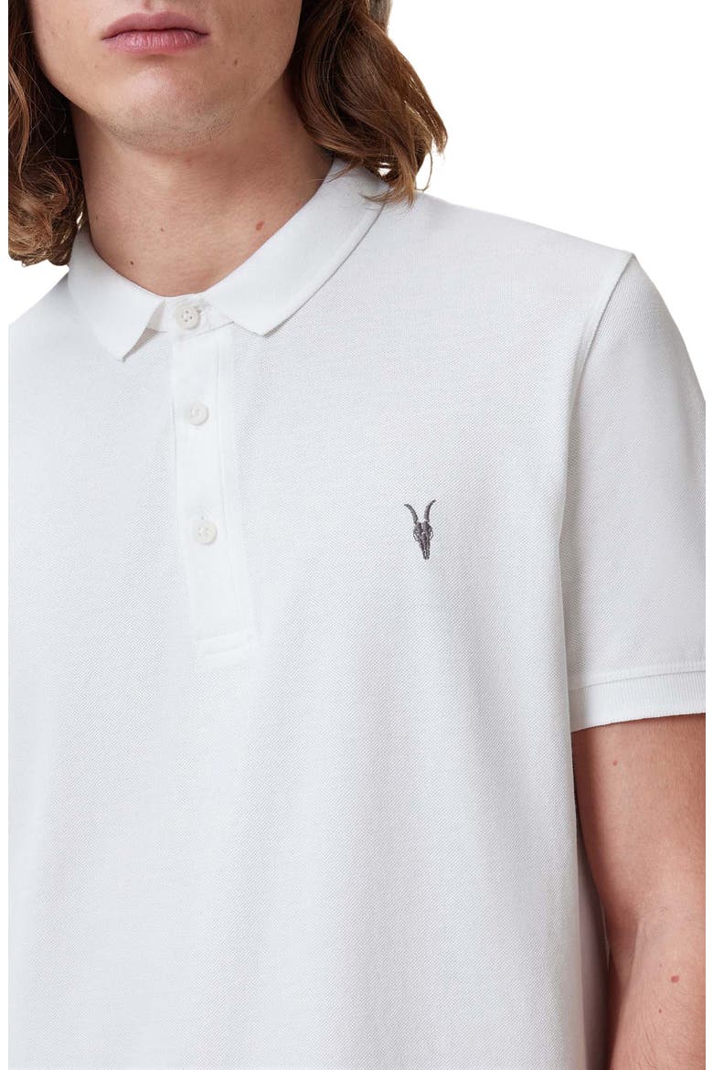Reform Cotton Piqué Polo, Alternate, color, OPTIC WHITE