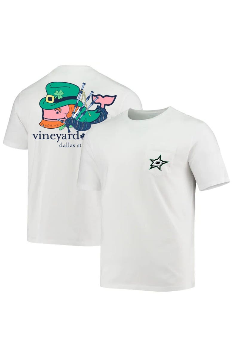 vineyard vines Men's Vineyard Vines White Dallas Stars St. Patrick's Day T-Shirt, Main, color, 
