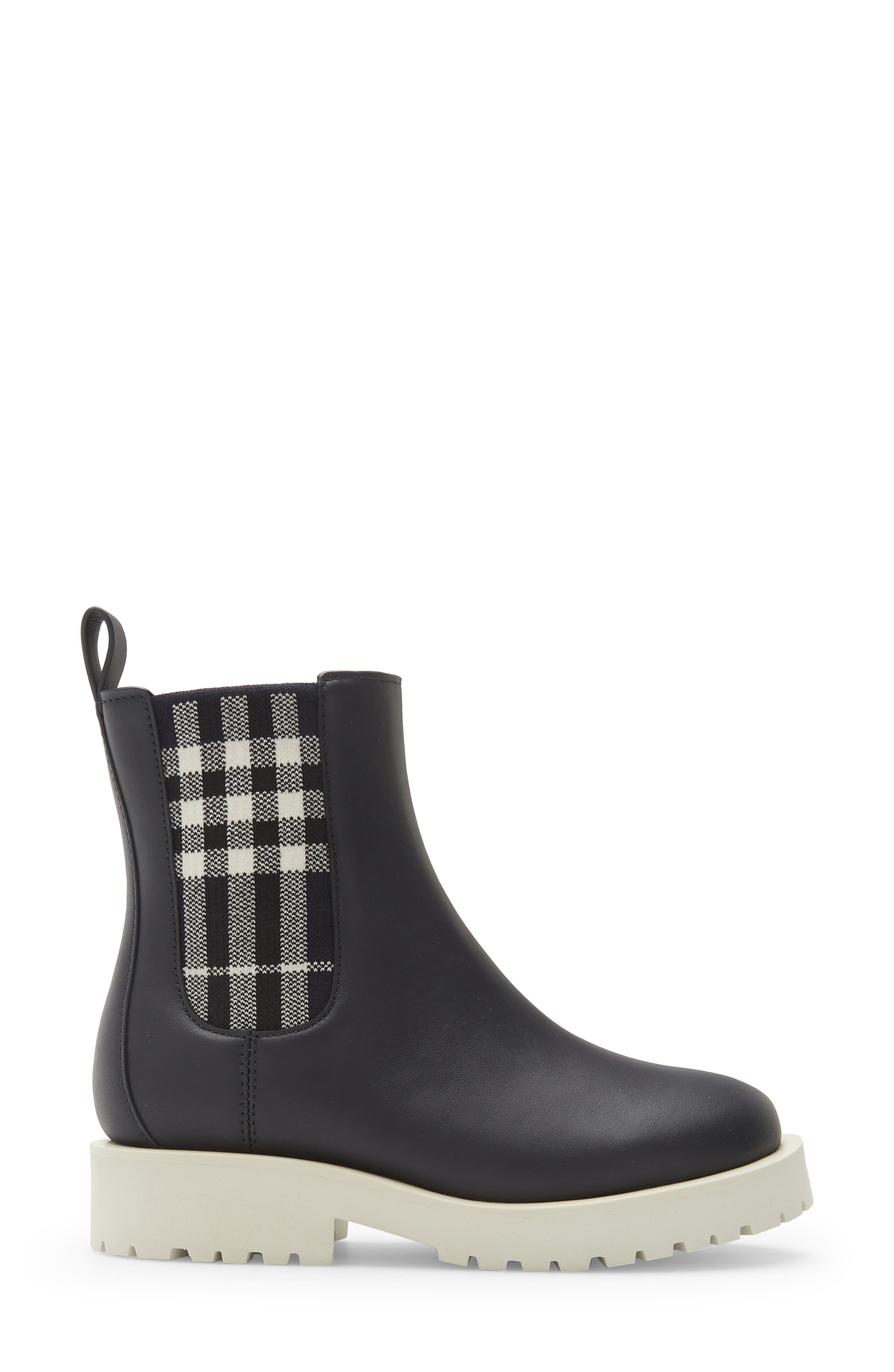 Burberry Kids' Dearington Check Chelsea Boot, Alternate, color, 