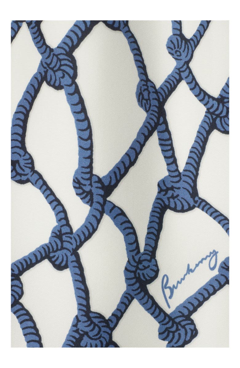 Burberry Knot Silk Shorts, Alternate, color, Pool