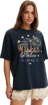 Cotton On Women's The Lcn Music Boxy Graphic Tee
