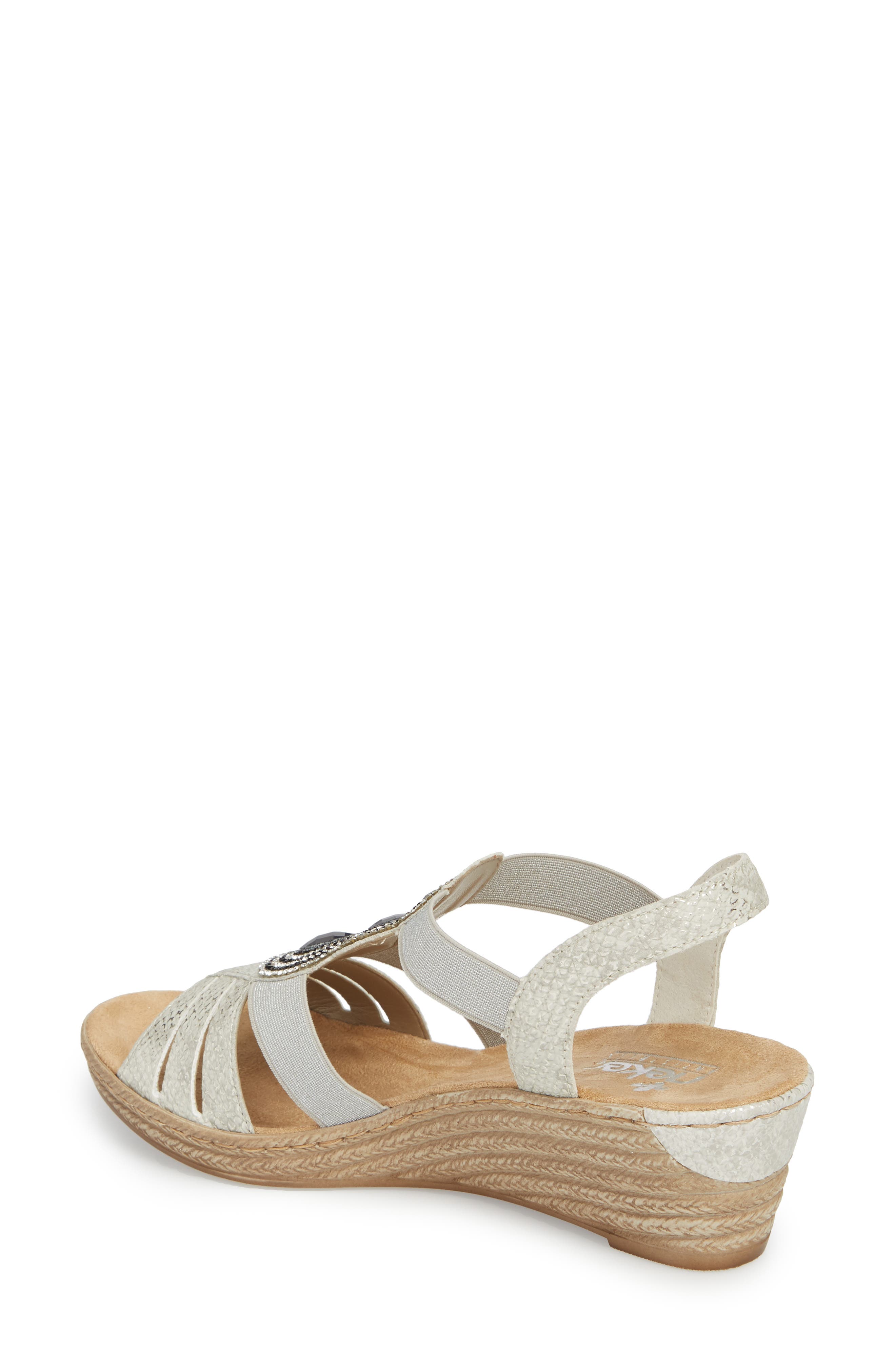 Rieker Antistress Fanni Wedge Sandal, Alternate, color, 