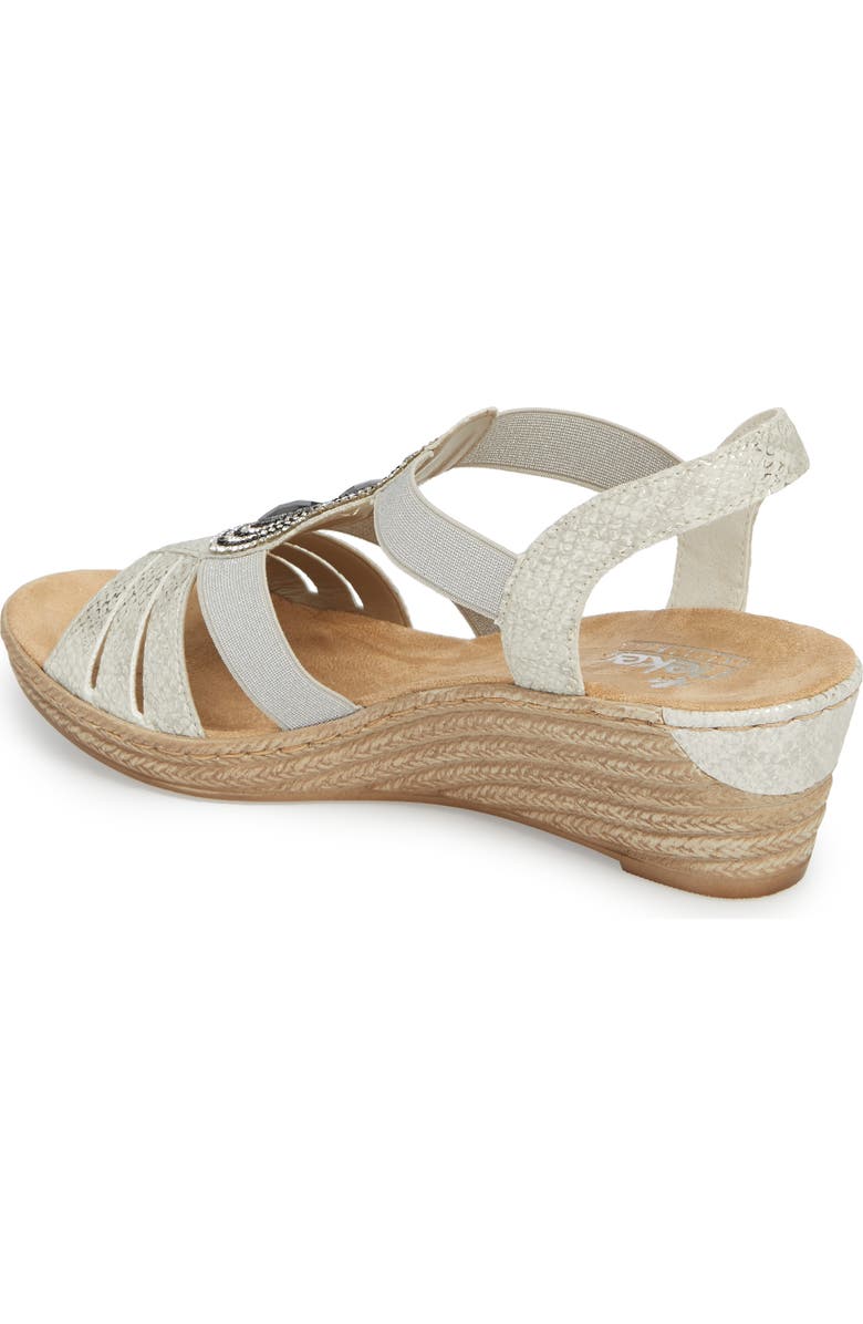Rieker Antistress Fanni Wedge Sandal, Alternate, color,