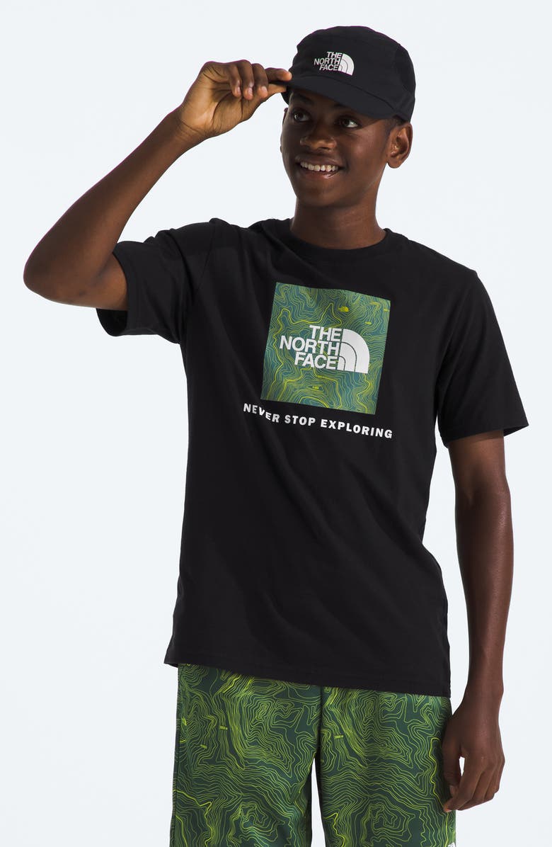 The North Face Kids' Never Stop Exploring Cotton Graphic T-Shirt, Alternate, color, 