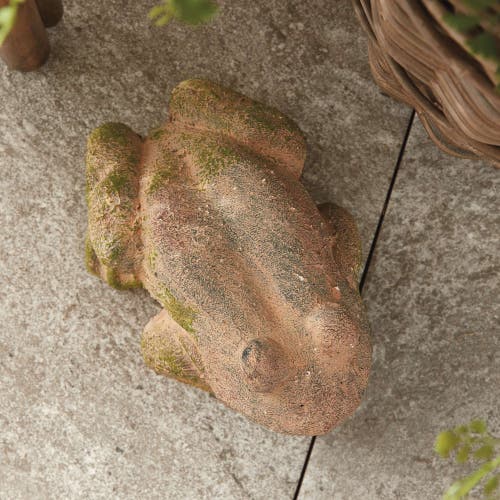 Napa Home & Garden Weathered Garden Frog In Brown