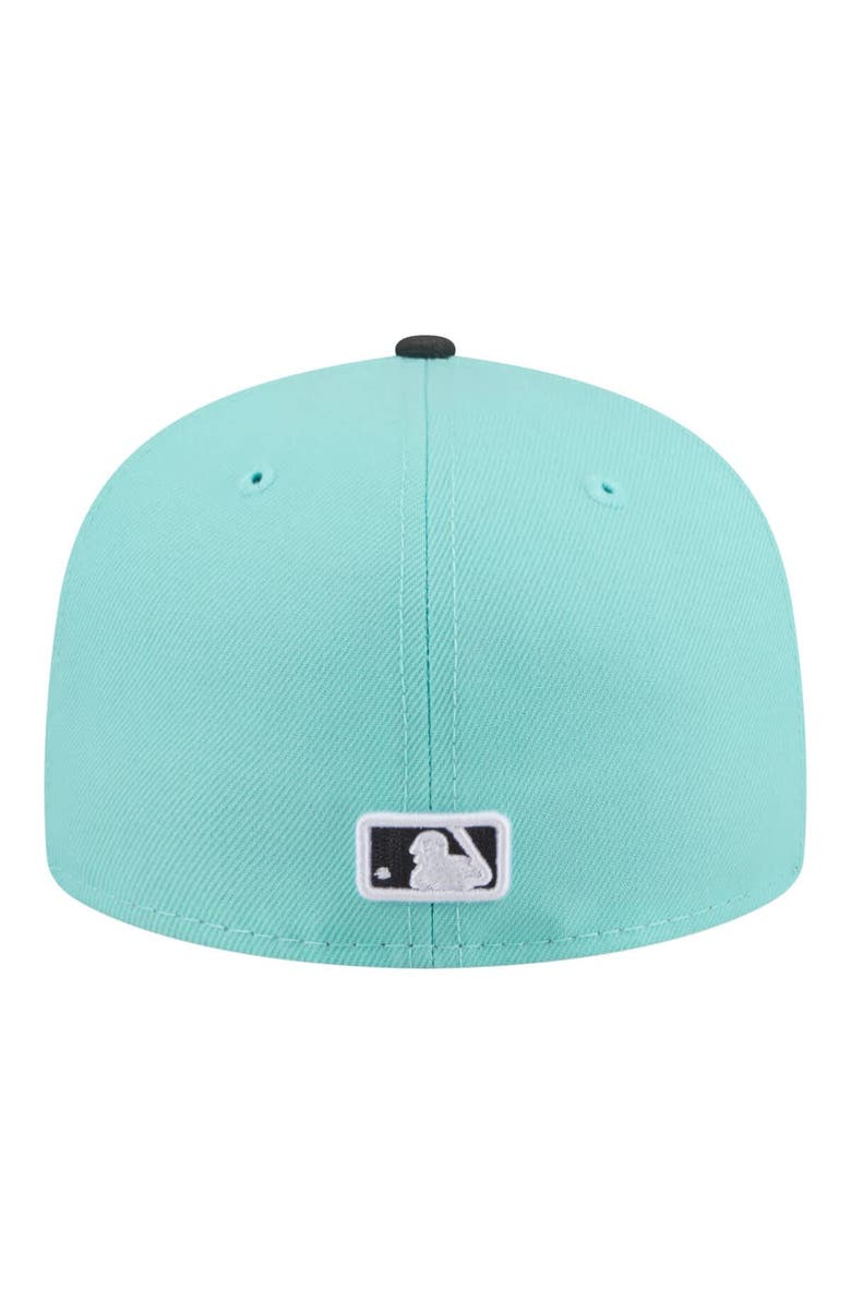 New Era Men's New Era Turquoise/Charcoal Boston Red Sox Two-Tone Color Pack 59FIFTY Fitted Hat, Alternate, color, Turquoise