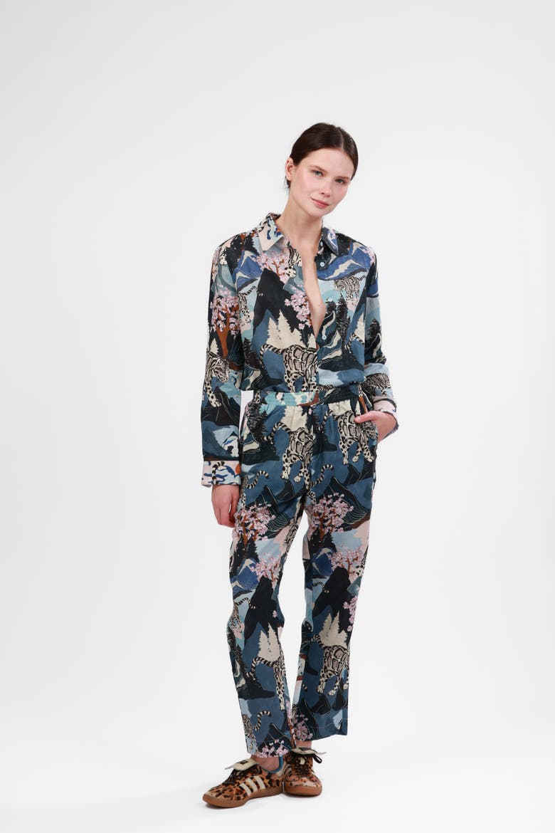 Pant Snow Leopard, Alternate, color, Blue