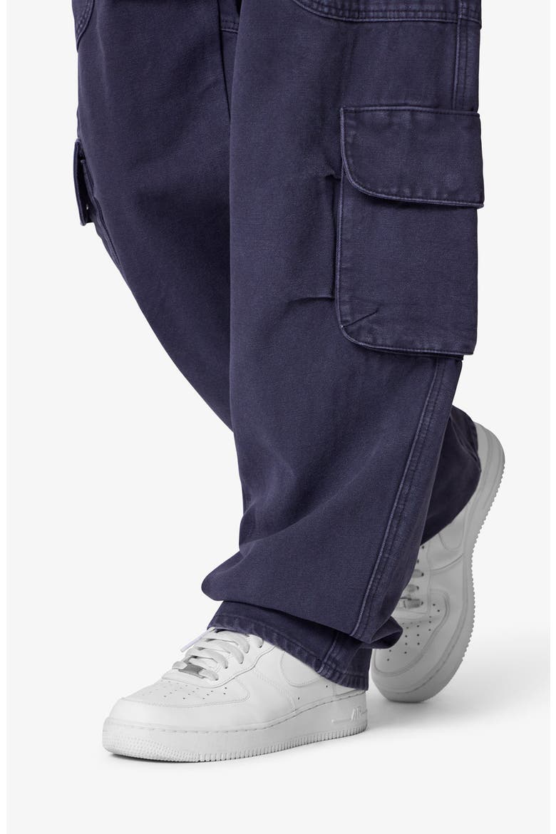 Ultra Baggy Cargo Jeans, Alternate, color, WASHED BLACK