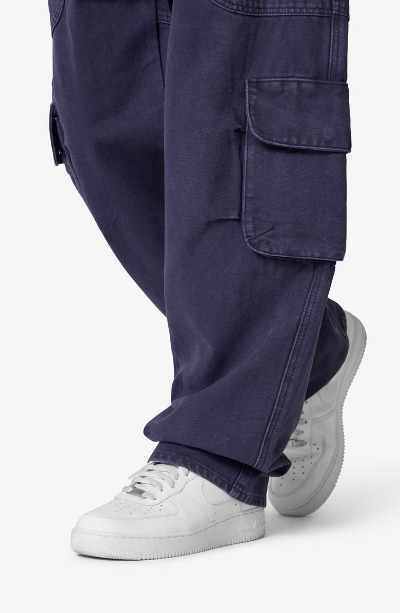 mnml Ultra Baggy Cargo Jeans, Alternate, color, Washed Black