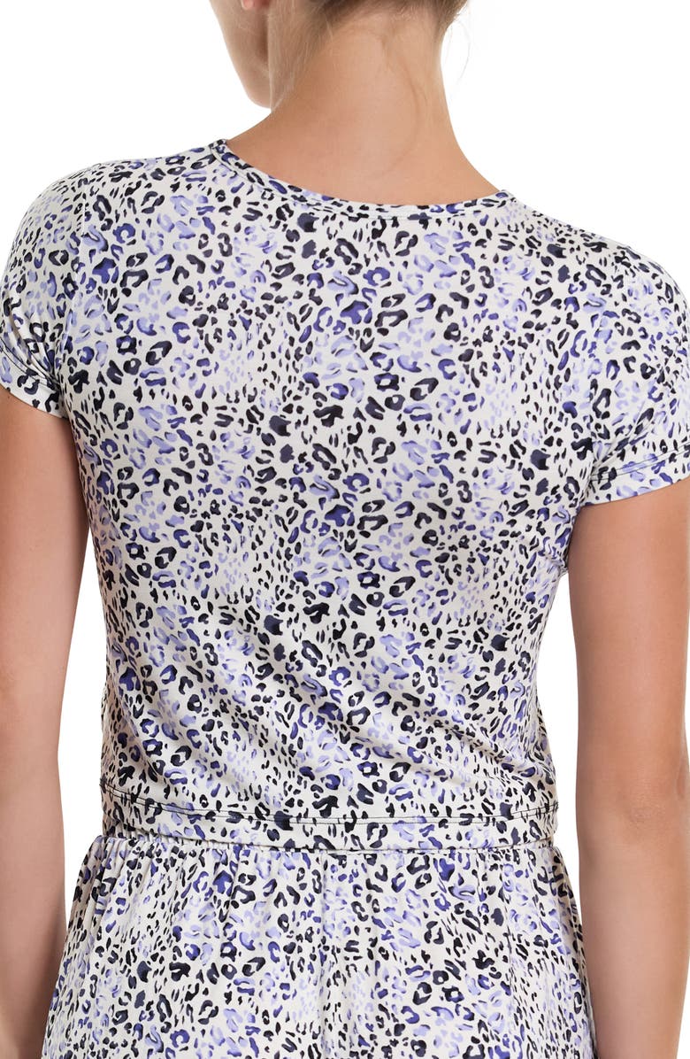 Hanky Panky Unwind Crop T-Shirt, Alternate, color, Spotted