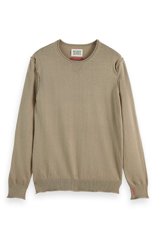 Scotch & Soda Neps Cotton & Wool Sweater In Gray