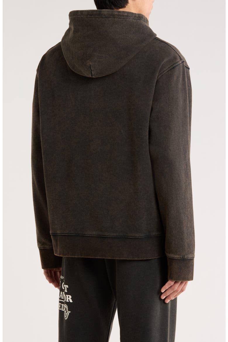 Not Allowed Cotton Blend Hoodie, Alternate, color, BLACK