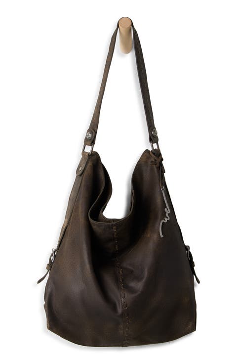 Dallas Distressed Leather Shoulder Bag
