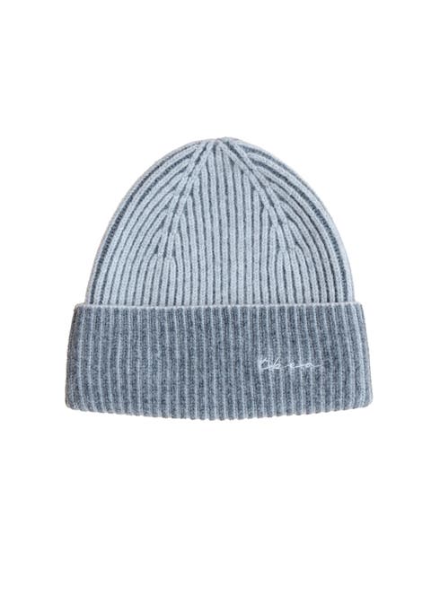 Cashmere & Merino Ribbed Two-Tone Beanie