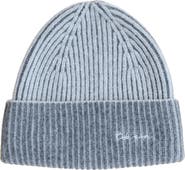 TBCo Cashmere & Merino Ribbed Two-Tone Beanie