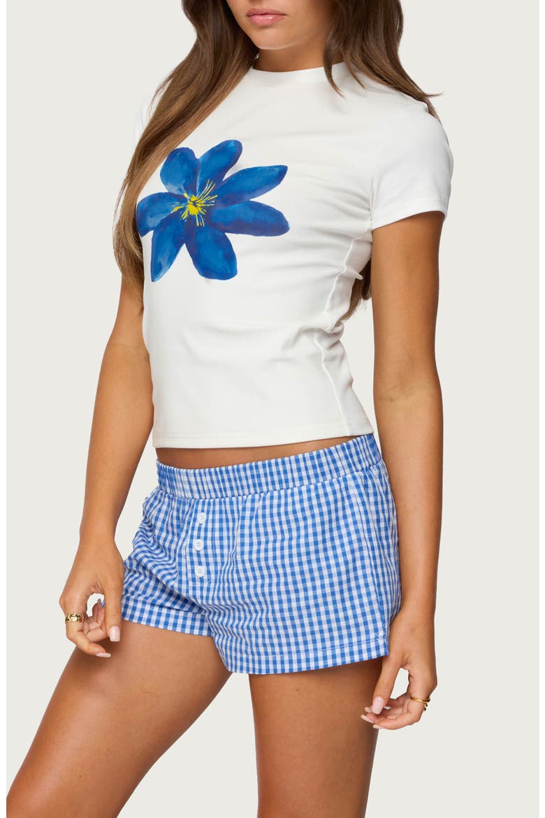 Marelle Flower Graphic T-Shirt, Alternate, color, WHITE