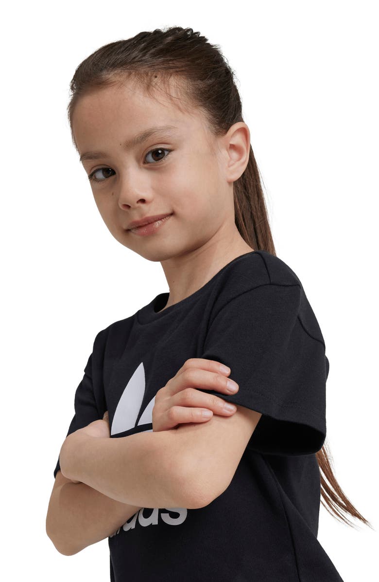 adidas Kids' Adicolor Trefoil Cotton Graphic T-Shirt, Alternate, color,