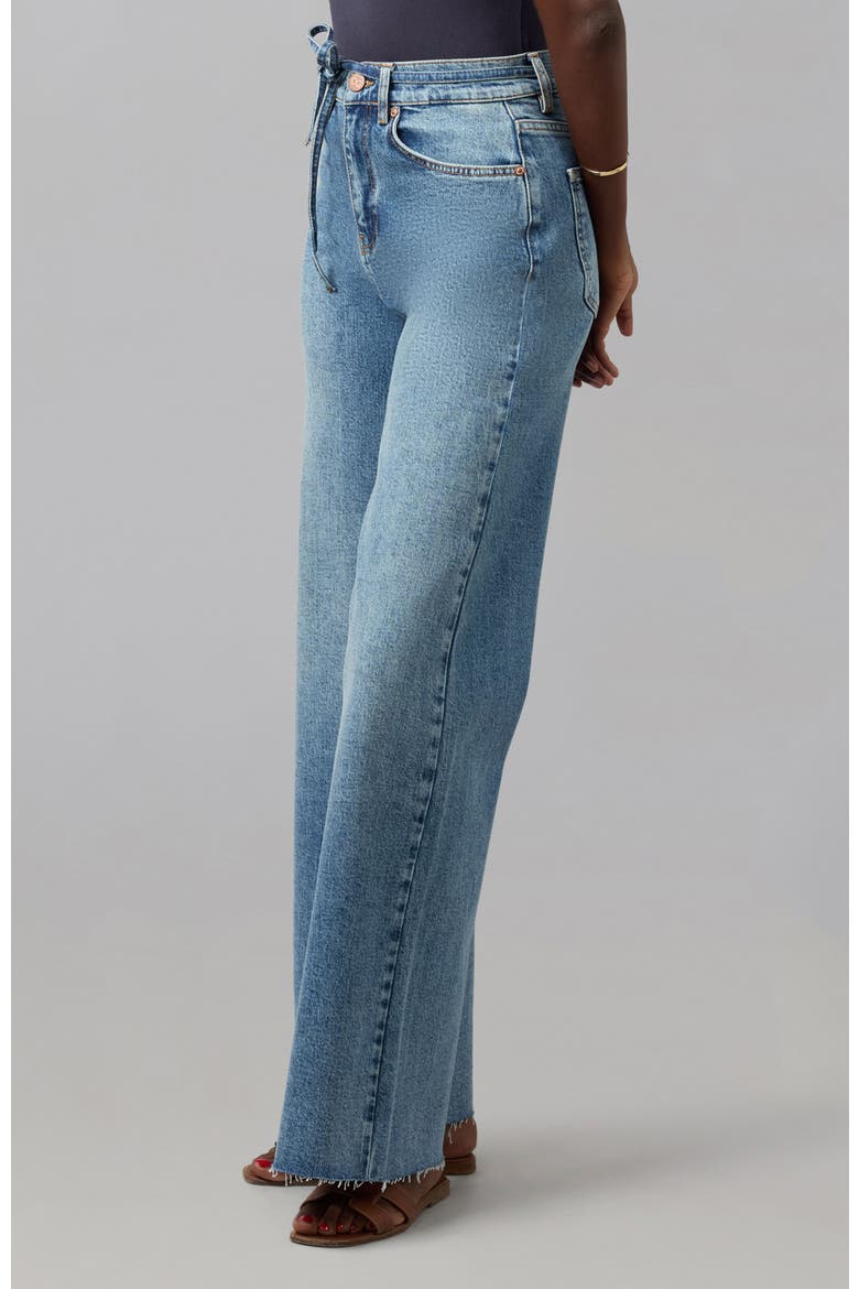 Milan Ultra High Rise Wide Leg Jeans, Alternate, color, Divine Blue