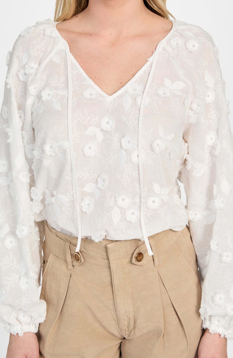 GUESS Pelari Floral Appliqué Top, Alternate, color,