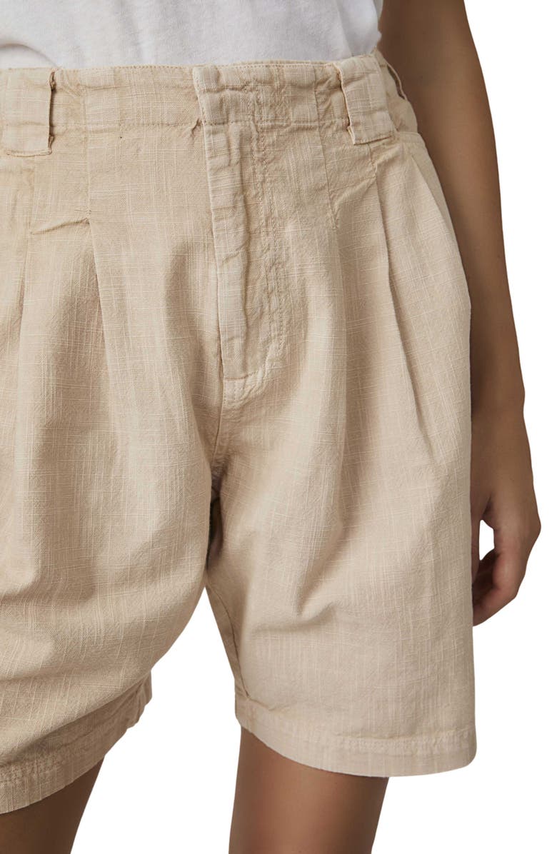 Free People Say So Cotton Trouser Shorts, Alternate, color, 