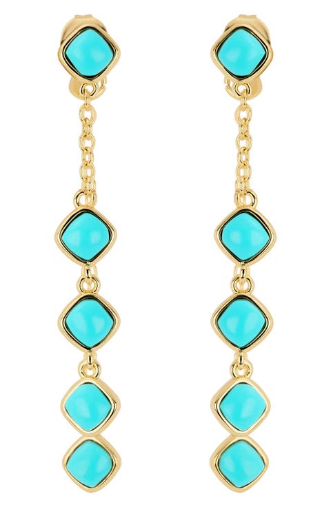 Front-Back Chain Drop Earrings