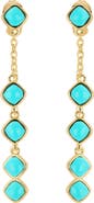 ATHRA LUXE Front-Back Chain Drop Earrings
