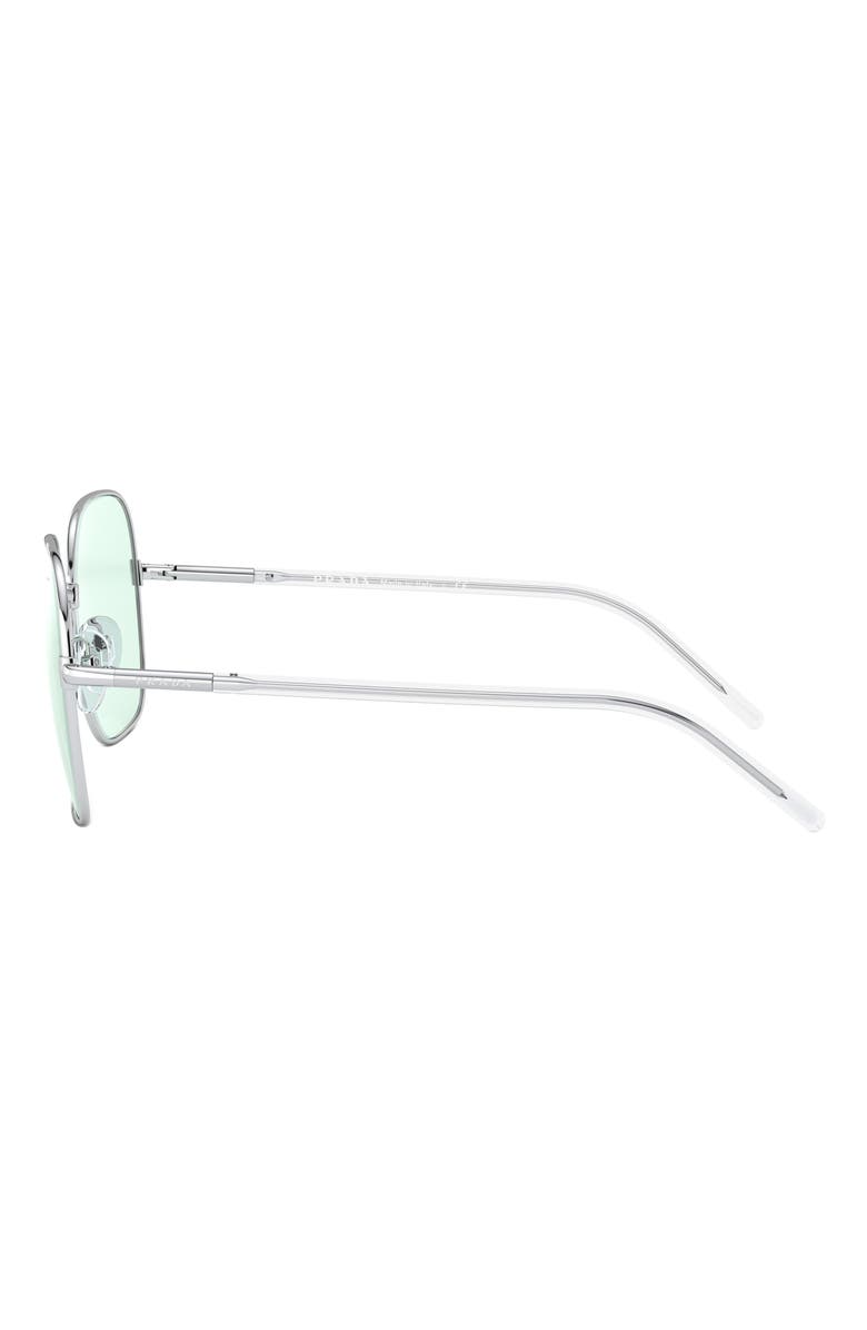 Prada 55mm Photochromic Polarized Round Sunglasses, Alternate, color,