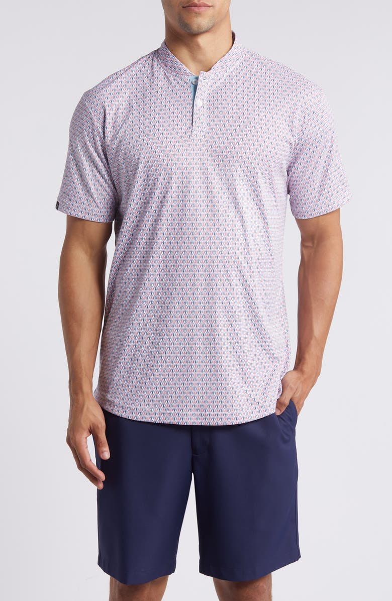 Swannies Toftner Flip Flop Print Blade Collar Golf Polo, Main, color,