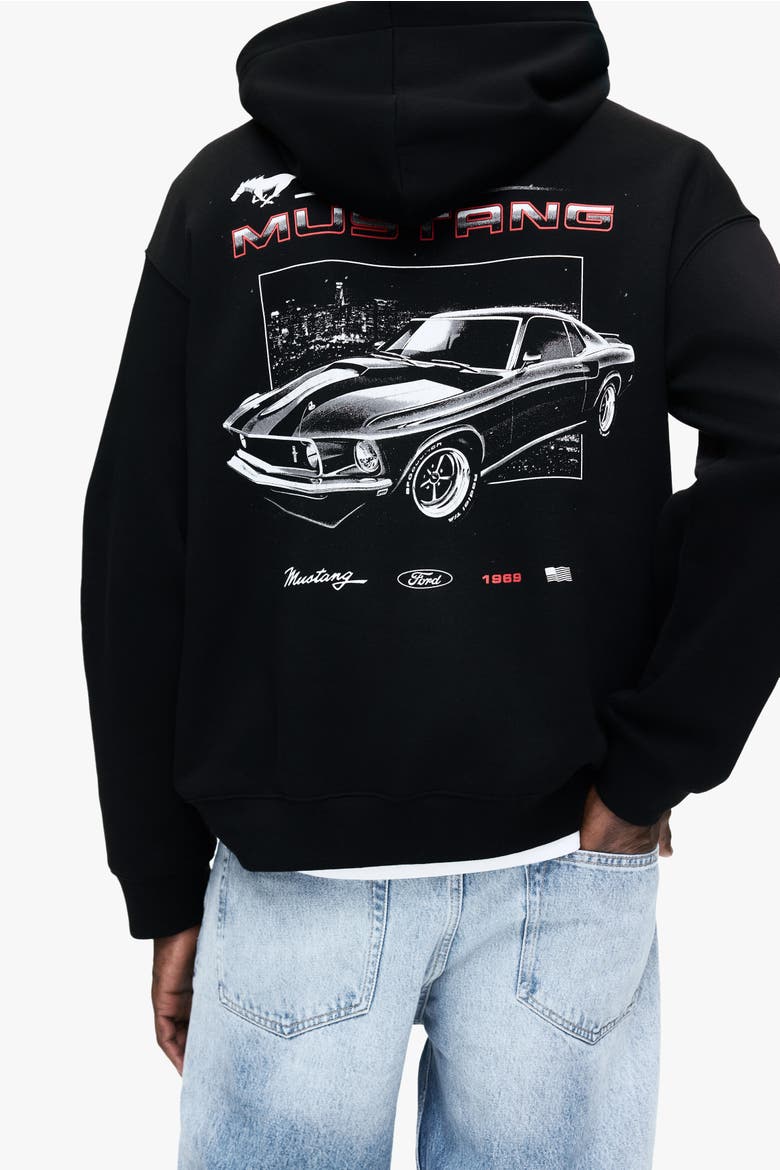 Loose Fit Hoodie, Alternate, color, Black/Ford