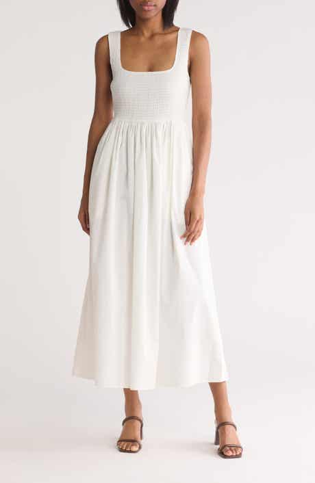 WAYF Smocked Fit & Flare Sundress