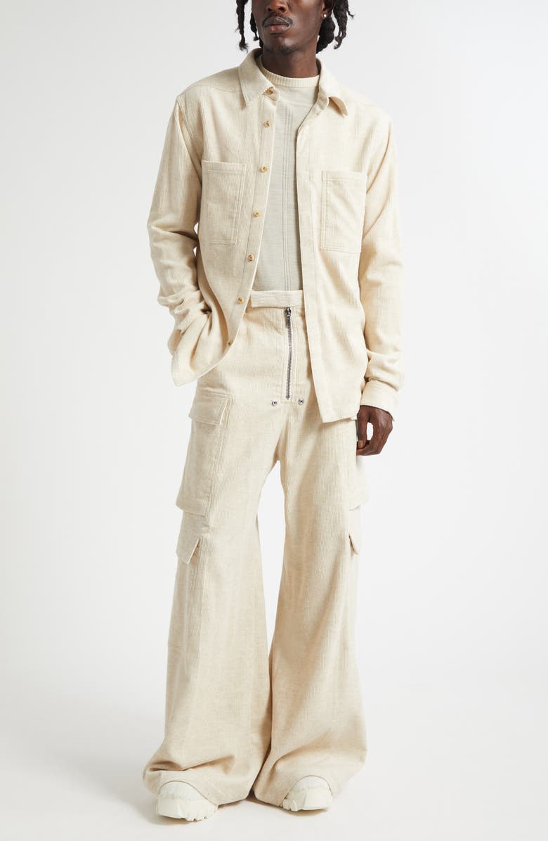 Rick Owens Work Shirt, Alternate, color, Natural