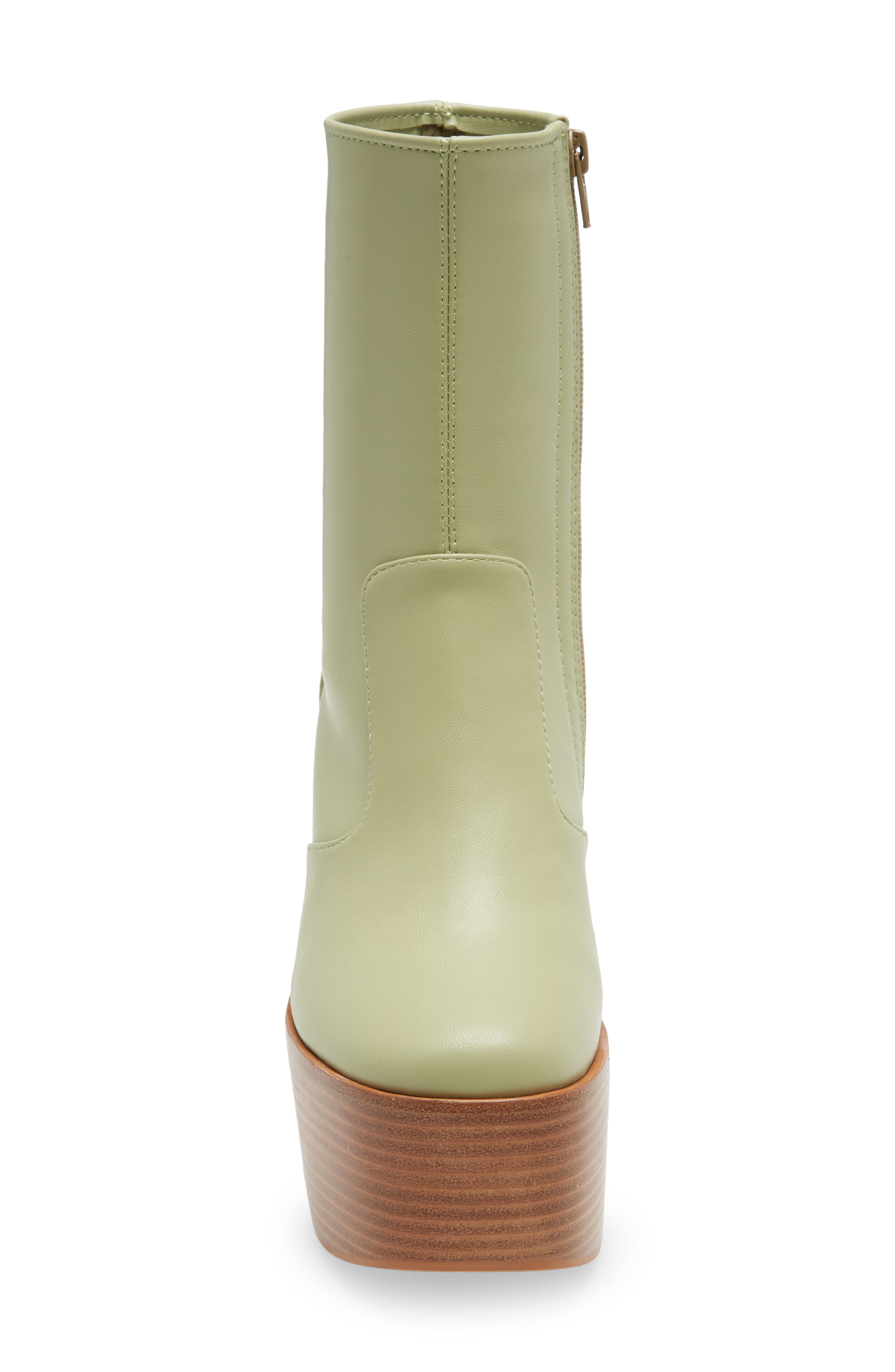 Mexique Platform Bootie, Alternate, color, MINT NATURAL POLISHED STACK
