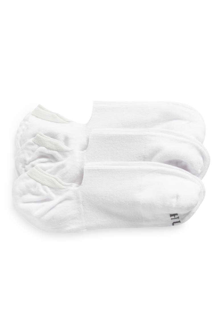 Assorted 3-Pack Arch Hug Cotton Blend Liner Socks, Main, color, WHITE PACK