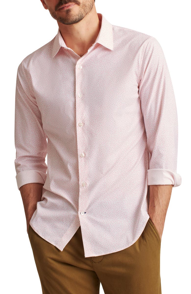 Bonobos Tech Slim Fit Floral Stretch Button-Up Shirt, Main, color,