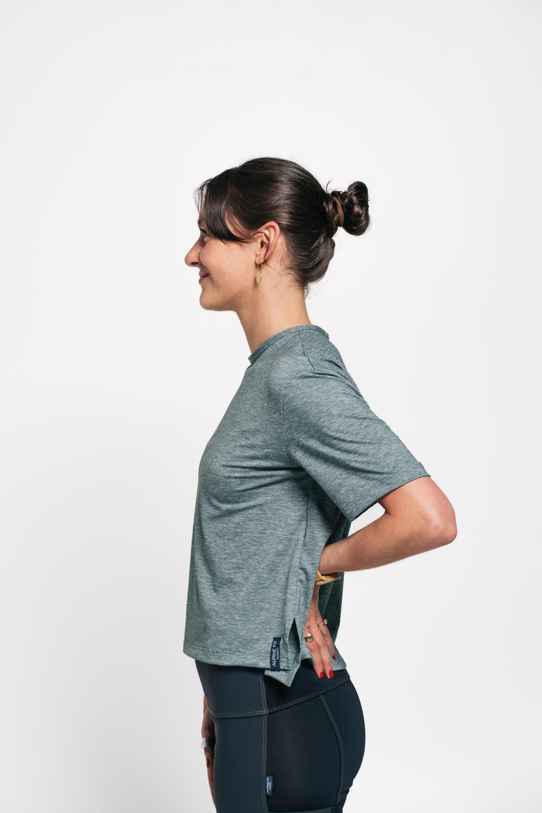 Travel T-Shirt, Alternate, color, Winter Moss Green
