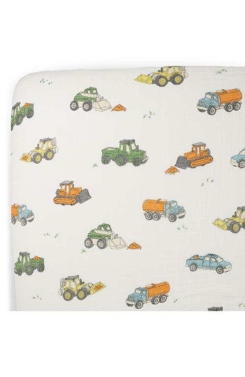 Little Unicorn Cotton Muslin Crib Sheet In Multi