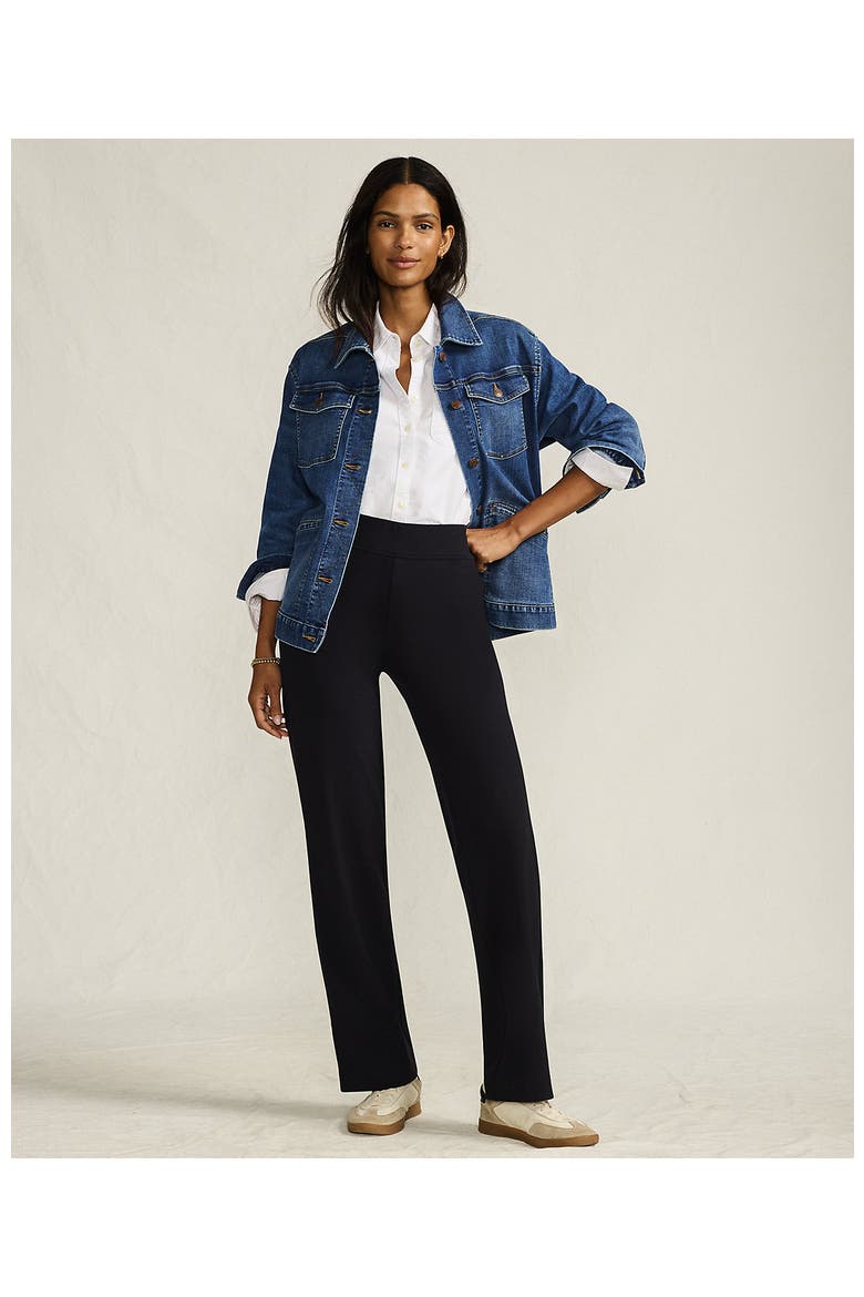Starfish Mid Rise Straight Leg Pants, Alternate, color, Black