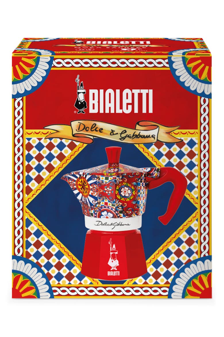 Bialetti Large Express 3-Cup Moka Pot, Alternate, color, MEDIUM RED