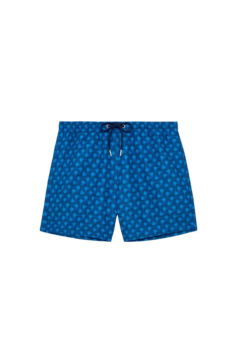 HOM Trinacria Beach Boxer, Main, color, Navy Print