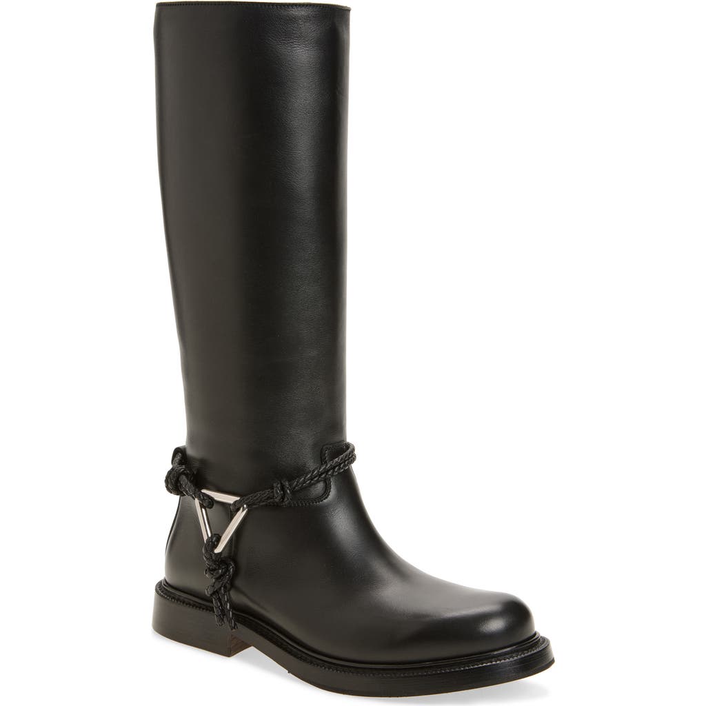 Bottega Veneta James Harness Riding Boot In Black