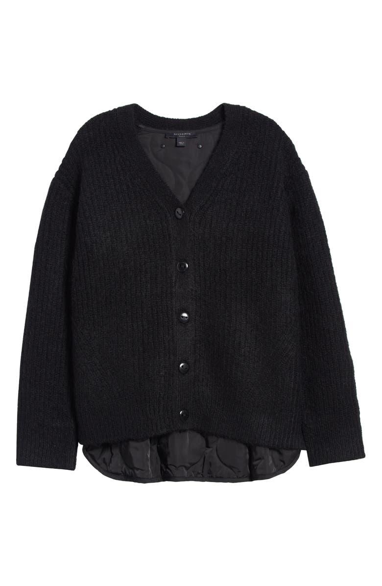 AllSaints Hopper Cardigan with Quilted Lining, Alternate, color,