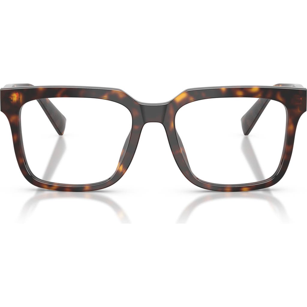 Dolce & Gabbana Dolce&gabbana 53mm Polarized Square Optical Glasses In Havana