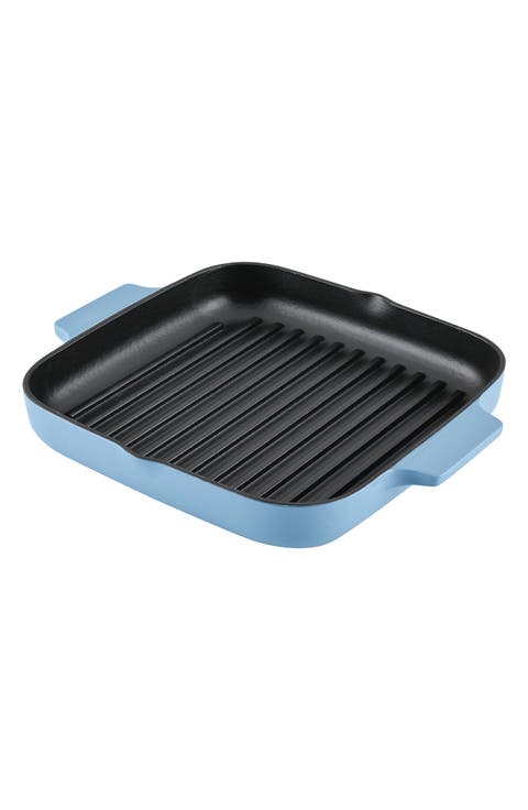 Enameled Cast Iron 11-Inch Square Grill Pan