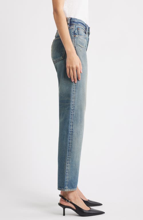 Moussy Vintage Showell Slim Straight Leg Jeans In Blue