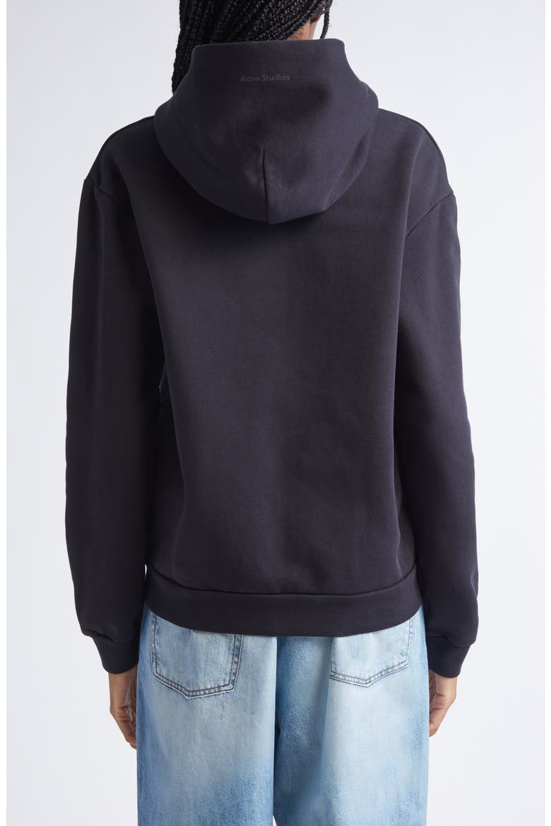 Fupiter Face Patch Fleece Zip Hoodie, Alternate, color, BLACK