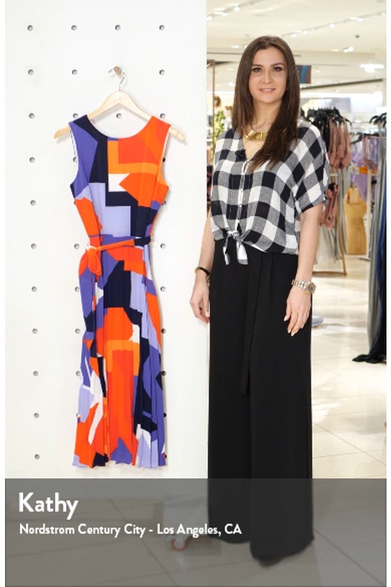 Sleeveless Fit & Flare Midi Dress video
