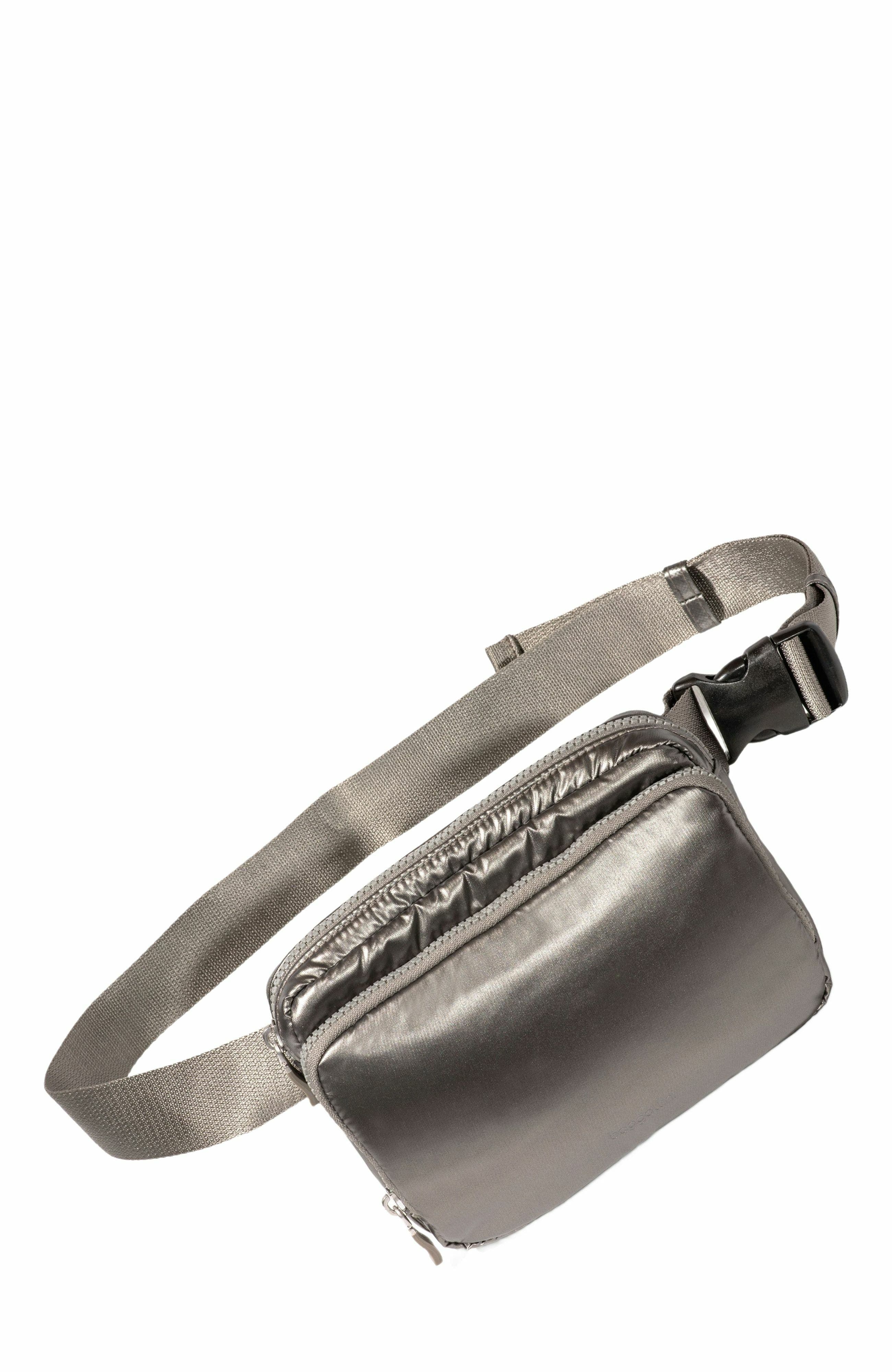 BAGGALLINI Modern Belt Bag Sling, Alternate, color, Gunmetal Puff