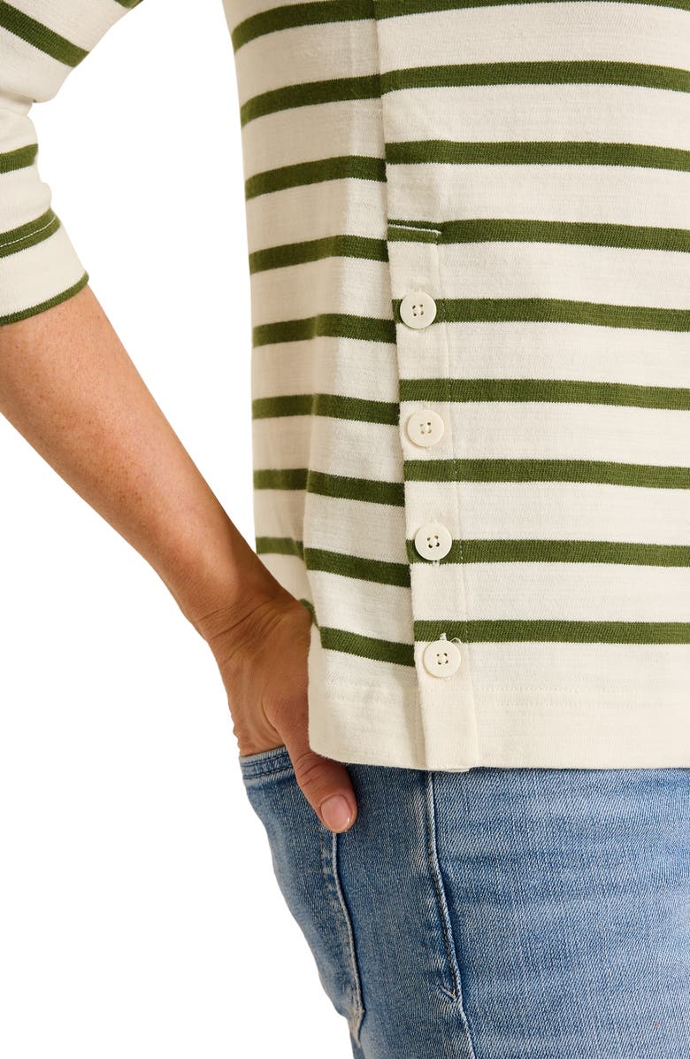 Tommy Bahama Bahama Bliss Stripe Knit Top, Alternate, color, Coconut