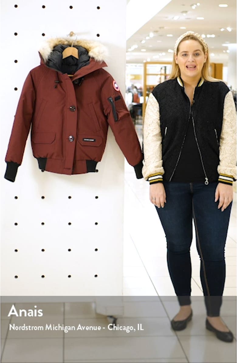 Chilliwack Fusion Fit 625 Fill Power Down Bomber Jacket with Genuine Coyote Fur Trim, sales video thumbnail