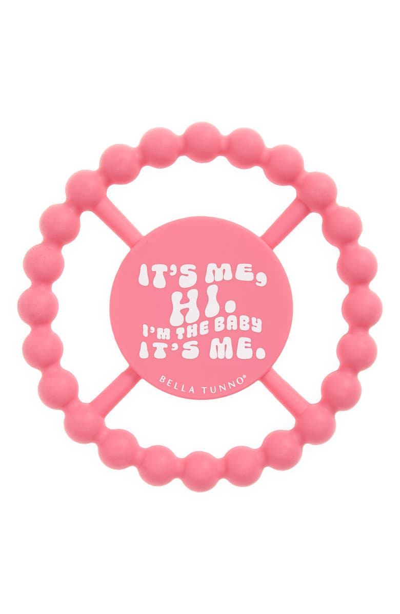 Bella Tunno It's Me Hi Silicone Teether, Main, color,